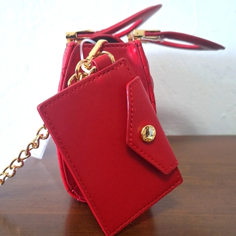 Steve Madden Red Detachable Straps Crossbody Hand Purse NWT